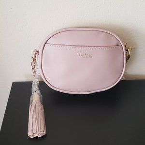 New Bebe Tayrn Round Small Crossbody, Mauve Color, NWT